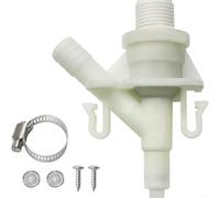 MoSundi Kit valvola per parti WC camper bianco compatibile con Dometic 300 310 320, valvola filtro acqua campeggio pedale WC a filo