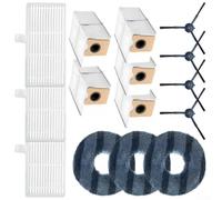 MoSundi Microfibra Mop Panni Sacchetti Per Eufy Omni C20 Robot | Filtrazione ad alta efficienza intrappola polvere e peli di animali domestici, design lavabile, garantisce una circolazione