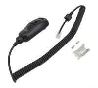 MoSundi Microfono a onde corte per Yaesu FT-450D FT-818 FT-857D FT-891 FT-991A, per microfono altoparlante portatile con cavo tpu per trasmissione vocale chiara