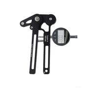 MoSundi Misuratore di tensione dei raggi della bicicletta in lega di alluminio, lavorato a CNC, per la produzione di ruote, funziona con manometro meccanico ed elettronico per ruote (orologio