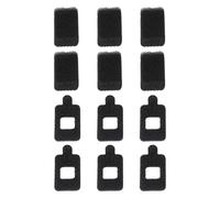 MoSundi Muff antivento per microfono Insta360 X5/X4/X3, 6 pezzi, nero, spugna di ricambio, riduce il rumore del vento e migliora la qualità del suono, colore nero