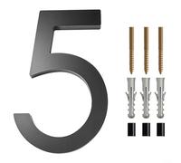 MoSundi Numeri civici galleggianti moderni da 15,2 cm, in ABS spesso, per porta d'ingresso, garage, cancello, parete, facile visibilità per ospiti e conducenti di consegna (5)