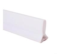 MoSundi Paraspruzzi per bordo del lavandino, barriera d'acqua in silicone, protezione contro l'acqua e il bordo impermeabile, per bagni e cucine (bianco, 200 cm)