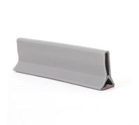 MoSundi Paraspruzzi per bordo del lavandino, barriera d'acqua in silicone, protezione contro l'acqua, tappo impermeabile, per bagni e cucine (grigio, 200 cm)