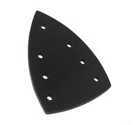 MoSundi Platorello abrasivo triangolare, 100 x 150 mm, 7 fori e interfaccia ad anello, per levigatrici elettriche, piastra di ricambio in schiuma EVA, per dischi di carta vetrata, accessorio