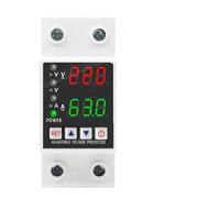 MoSundi Protezione da sovratensione e sovracorrente da 220 V, regolabile | Interruttore automatico ripristinabile 1-63A, cassa resistente al fuoco del PC per installazione della ferrovia di BACCANO