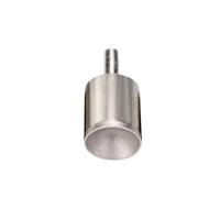 MoSundi Punta smerigliatrice per smerigliatrice, 3-25 mm, cilindro a sabbia fine con concavo per modellare perline, giada, ambra, cera d'api, lucidatura turchese, gambo da 4 mm-5 mm, grana 320, 1