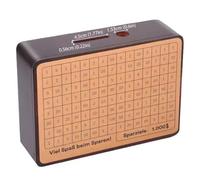 MoSundi Salvadanaio in legno a forma di cassa, con strumento di conteggio per bambini, scatola di risparmio orientata agli obiettivi, decorazione per casa e ufficio, marrone, 19 x 14 x 5,67 cm