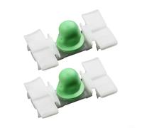 MoSundi Set di 20 clip per modanatura laterale della portiera in plastica bianca e verde, 31 x 20 mm, per BMW E36 E46 323 325 328 330 93 - 06, set di fermi per parafango esterno auto
