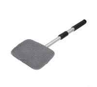 MoSundi Set di spazzole per lavaggio auto con manico telescopico, regolabile da 26 a 45 cm, con coperture in microfibra e flacone spray, 5 pezzi, grigio