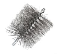 MoSundi Spazzola per tubi in filo di acciaio resistente alle alte temperature, 3 misure, antigraffio, flessibile, per la pulizia di camini, forni e caldaie (120 mm)