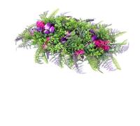 MoSundi Spring Purple for Tulip Wreath Artificial Flower Garland Front | Ghirlanda di fiori artificiali viola per ghirlanda di tulipani da 60 cm, decorazione per la casa e la parte anteriore della