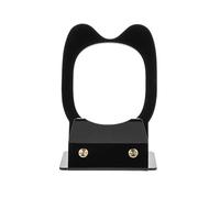 MoSundi Supporto per altoparlante in acrilico per JBL Clip 4 e Clip 5, supporto da tavolo antiscivolo con base antiscivolo, dimensioni compatte 17 x 11 x 4 cm, nero o trasparente è nero