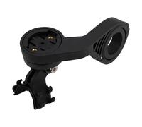 MoSundi Supporto per bici in lega di alluminio per Garmin, supporto corto per contatore per bicicletta compatibile con manubri da 25,4/31,8 mm, nero