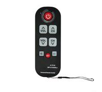 MoSundi Telecomando per anziani con grande pulsante con scansione automatica e apprendimento del codice, telecomando TV a funzionamento semplice, per anziani, unità leggera 14 x 5 x 1 cm, per la
