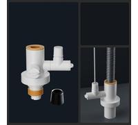 MoSundi Valvola di deviazione dell'acqua per tubo di scarico della cucina in plastica con prefiltro, connettore multidirezionale per distribuzione dell'acqua bidirezionale a tre o quattro vie, facile