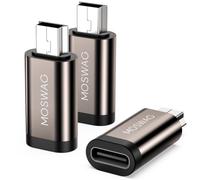 MOSWAG Adattatore USB-C a Mini USB - Convertitore Tipo C Femmina a Mini USB 2.0 Maschio - Supporta Ricarica e Sincronizzazione Dati - Compatibile con GPS, Fotocamera, Dash Cam, MP3 - 3 Pezzi