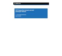 MOT inspection manual: cars and passenger vehicles: Updated April 2024