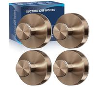 MOTAIPEAK Ganci a ventosa per doccia, 4 ganci da doccia per doccia interna, ganci per asciugamani senza trapano per parete del bagno, cucina, vetro, specchio, piastrelle per appendere asciugamani,