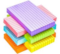 MotBach 900 schede colorate colorate da 7,6 x 12,7 cm, a righe, colori fluo, biglietti per studio, schede flash per ufficio, casa, scuola, appunti per la lista delle cose da fare