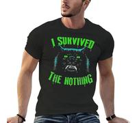 MOTdaNAQ I Survived The Nothing Neverending Story T-Shirt Black S