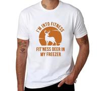 MOTdaNAQ I'm Into Fitness Fit'ness Deer in My Freezer T-Shirt White 3XL