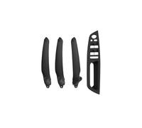 Motenna 4 pezzi rivestimento for maniglia interna portiera dell'auto, adatto for BMW, E70 E71 E72 X5 X6 LHD RHD Rivestimento per maniglia della portiera del veicolo(Model A RHD Black)