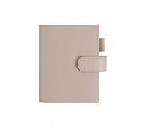 Moterm - Cover in pelle per notebook A6, compatibile con pianificatori Hobonichi, Stalogy e Midori MD, con passante per penne, slot per schede e tasca posteriore (color ciottolo/talpa, A6+)