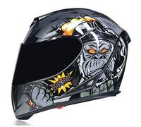Motesen Casco Moto Integrale Doppia Visiera Racing Modulare Capacete - M/Adattoperlacirconferenzadellatesta57-58cm) - CC10 - Motocicletta - ABS - Lucido - Sportivo, Racing, Modulare