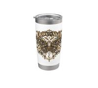 Moth Celestial Art: Segui la Luce della Notte Bicchiere termico in acciaio inox doppia parete