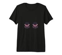 Moth Wings Swords Latin Nocturnal Mystical Bones Star Symbol Maglietta Premium