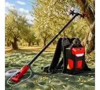 Mothdust Scuotitore Elettrico per Olive Abbacchiatore Asta Carbonio 2m | Raccoglitore di Frutta Leggero in Carbonio per Raccolta Rapida e Facile nel Frutteto