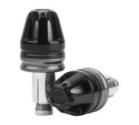 MotHeart Tappi terminali per manubrio moto accessori 7/8" (22 mm), diametro 17 mm, tappi in alluminio CNC (vedere sotto) (grigio)