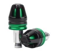 MotHeart Tappi terminali per manubrio moto accessori 7/8" (22 mm), diametro 17 mm, tappi in alluminio CNC (vedere sotto) (verde)
