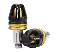 MotHeart Tappi terminali per manubrio moto, accessori per manubrio da 7/8" (22 mm), diametro 17 mm, tappi in alluminio CNC (vedere sotto) (oro)
