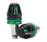 MotHeart Tappi terminali per manubrio moto, accessori per manubrio da 7/8" (22 mm), diametro 17 mm, tappi in alluminio CNC (vedere sotto) (verde)