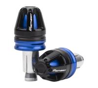 MotHeart Tappi terminali per manubrio moto, accessori per manubrio da 7/8" (22 mm), diametro 17 mm, tappi in alluminio CNC (vedere sotto) (blu)