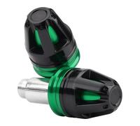 MotHeartCNC Tappi terminali universali per manubrio moto accessori tappi terminali per moto 17 mm di diametro, standard 7/8 pollici 22 mm anti-vibrazione (vedi sotto) (verde)