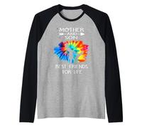 Mother And Son Best Friend for Life Tie Dye Mothers Day Maglia con Maniche Raglan