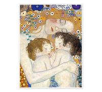 Mother and Twins I Poster di Gustav Klimt 90 x 120 cm Quadri Decorazione per pareti