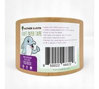 MOTHER EARTH Nastro di carta kraft per imballaggio e sigillatura ecologici, facile da strappare e scrivibile con imballaggio zero rifiuti, 7,1 cm x 40,2 m 1 rotolo