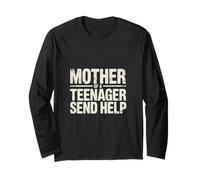 Mother of A Teenager Send Help Tired Parenting Mom - Maglia a Manica