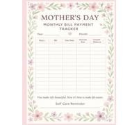 Mother’s Day Bill Payment Tracker Notebook: Hardcover Monthly Budget Planner and Expense Organizer | Perfect Gift for Organized Moms | 8.25 x 11 Inches, 210 Pages