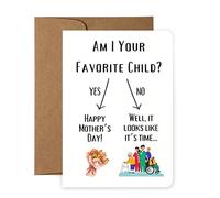 Mother’s Day Card, Humorous Greeting Card, Funny Festive Message Design, Premium Printed Cards with Cheerful Style, Elegant Celebration Note with Lighthearted Humor, Gift Accessories for Family Use