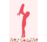 Mother’s Day Gift from Daughter or Son - Journal with Mother and Child Silhouette - 6x9” Notebook, 100 Lined Pages - Card Alternative with Loving Messages - Thoughtful Keepsake