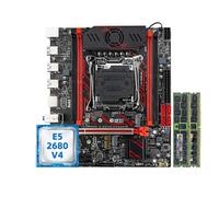 Motherboard Fit For SOYO X99 DDR4 LGA2011-3 con lo slot M.2 supporta il chip C612, SATA3.0, un'ottima interfaccia di rete ventilatore(X99 black 2680 V4)