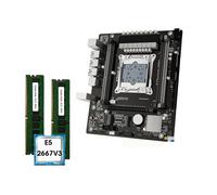 Motherboard KIT gioco base scheda madre Fit For X99 MK con CPU Xeon E5 2667 V3 e 16GB (2 * 8GB) DDR4 2133MHZ REG Memory completa Kit