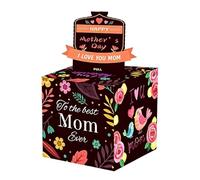 Mothers Day Box - Creative Pull Out Cash Design, Surprise Money Gift Dispenser, DIY Cash Holder Box, Fun Celebration Gift Organizer | Money Holder, Wife Mom Grandmother Birthday Thanksgiving Day