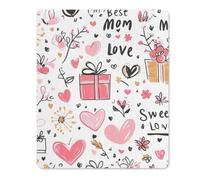 Mothers Day Celebration Tappetino per Mouse Morbido Mousepad Portatile Mouse Pad per Gaming Laptop Casa 25X30Cm