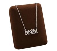 Mother's Necklace, Love Heart Zircon Pendant, 18K Gold-Plated No-Tarnish Jewelry, Gemstone Chain Choker, Elegant Gift for Women, Moms, Special Occasions